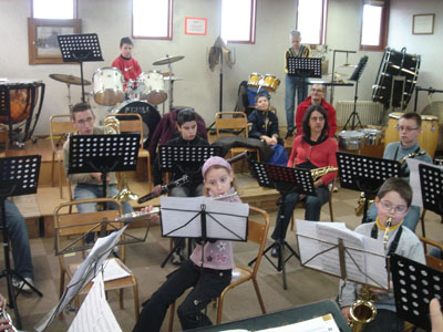 L'Orchestre junior en répétition